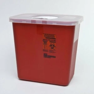 Sharps Disposable Biohazard Container, 2 Gallon, Red, #8970 - Picture 1 of 1