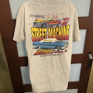 Vintage 90s Single Stitch Street Machine Nationals 1993 Retro Tee USA MADE - Picture 1 of 8