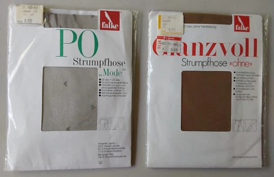 Nuevo Juego de 2 Medias Halcón Vintage Sellado 20 Den Talla Mediana 2 40-42 Po Alemania Foto 1 de 4