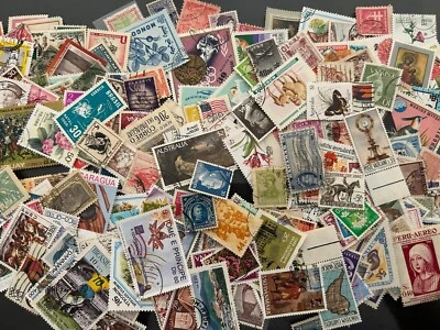Interesting lot of 250 different world stamps - Image 1 of 3