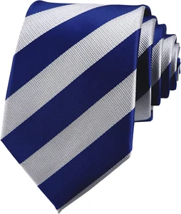 Classic Stripe Jacquard Woven Silk Tie for Men - Formal Party Necktie - Picture 1 of 12