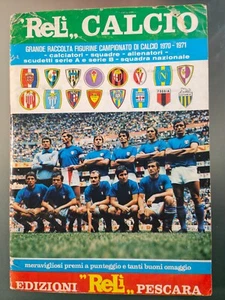 ALBUM CALCIATORI CALCIO 1970 1971 RELI BUONO CON TRE FIGURINE E CEDOLA RARO - Foto 1 di 22