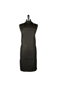 Mercer Culinary Black Gen Bib Apron With Pockets - Picture 1 of 2