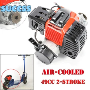 Motor 49CC de 2 tiempos arranque de tracción para scooter de gasolina bicicleta de bolsillo mini picadora - Imagen 1 de 20