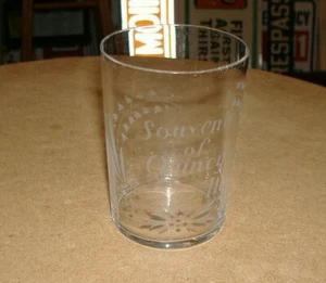 Antiguo vaso de cerveza pre-profesional grabado recuerdo de Quincy Illinois IL - Imagen 1 de 5
