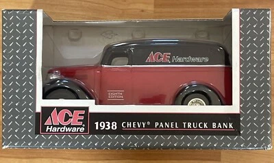 ERTL Collectibles 1938 ACE Hardware Chevy Panel Truck 1/25 Die Cast Bank - Image 1 of 4
