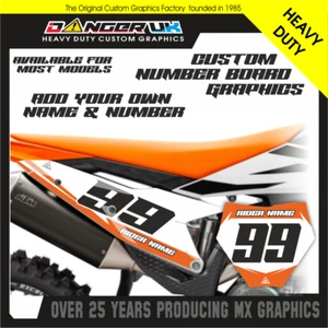 KUNDENSPEZIFISCHE Yamaha KTM SX SX-F EXC EXC-F MOTOCROSS NUMMERNBRETTER HINTERGRÜNDE GRAFIKEN - Bild 1 von 6