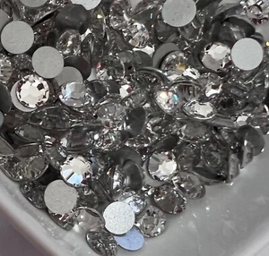 GLASKLARE 7mm 34ss IHC Stellar Austrian A293 Flatback folierte Strasssteine 144 - Bild 1 von 4