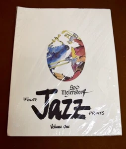 Un juego de 4 impresiones de jazz de Leo Meiersdorff, 1976, sin usar, en paquete original - Imagen 1 de 5