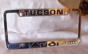 AUDI Tucson Arizona Metal License Plate Frame AZ - Picture 1 of 3