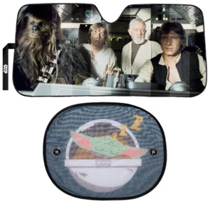 STAR WARS Universal Fit Accordion Auto Car Sunshade & Side Window Shade O.L NEW - Picture 1 of 3