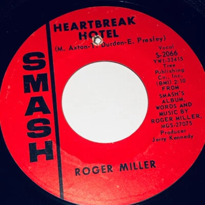 Roger Miller Heartbreak Hotel / Less And Less 45-rpm 7” 23M01 - Image 1 of 4
