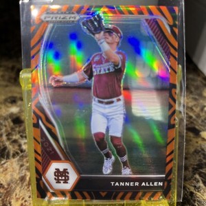 2021 Panini Prizm Draft Picks Tiger Stripes Tanner Allen Rookie #PDP118 /99 !
