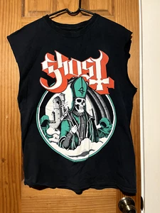 Ghost Papa Skeleton metal band shirt Large Used Black - Picture 1 of 1
