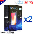 2x Nuglas Tempered Glass Screen Protector For Iphone Xs Max Xr X 8 7 6s Plus 5s