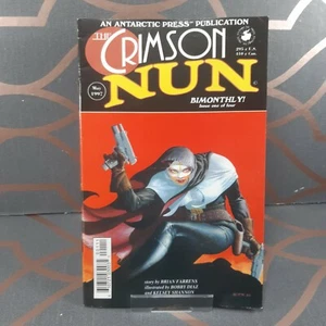 Antarctic Press The Crimson Nun Comic #1 of 4 By Brain Farrens 1997 - Imagen 1 de 8