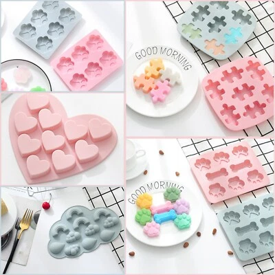 Silicone Baking Mould Cake Jelly Cookies Soap Mold Chocolate Tray Wax Ice Cube - Image 1 of 4