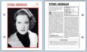 Ethel Merman - 1930's Atlas Editions Movie Star Card - Picture 1 of 1