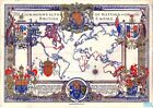 Vintage 1937 Mapa Imperium Brytyjskiego Plakat A3 Druk