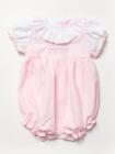 Baby Girls Spanish Romany Romper Outfit Frilly Collar Smocked Pink 0-9 Month