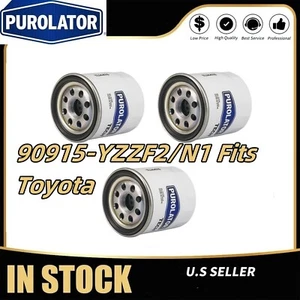New Set of 3 Purolator Oil Filter 90915-YZZF2/N1 Fits Toyota RAV4 2018-2021 - Picture 1 of 7