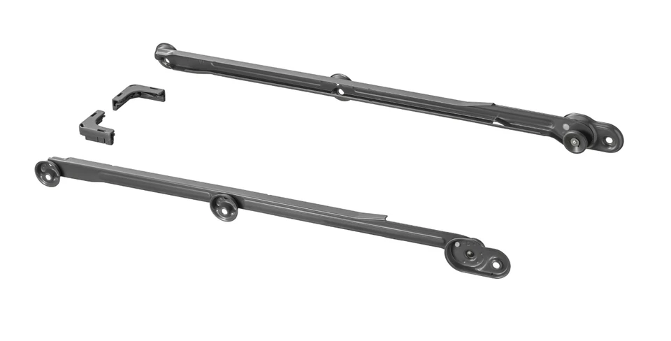 IKEA KOMPLEMENT Pull Out Rail Pair (2 pack) forBaskets 13-3/4'' Gray 902.632.33