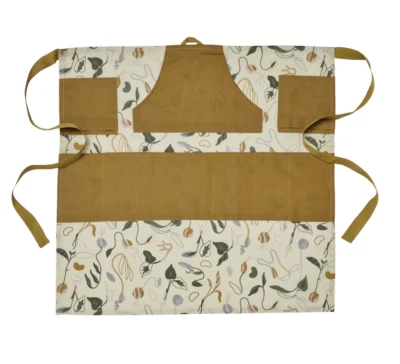 IKEA DAKSJUS waist apron, 73x70 cm, wipeable/sprout patterned 505.670.38 NEW