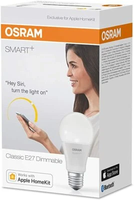 OSRAM SMART+ LED E27 dimmbar via Google, Apple, APP Bluetooth EEK:F(Spektr.A-G)  - Bild 1 von 3