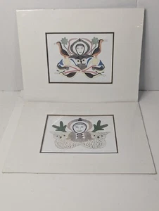 Lot Of 2 Kenojuak Ashevak Pieces Of Artwork - Picture 1 of 11