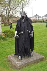 Corpo Completo Signore Dell'Anello Armatura Cosplay Halloween Medievale Nazgul Strega Re - Foto 1 di 7