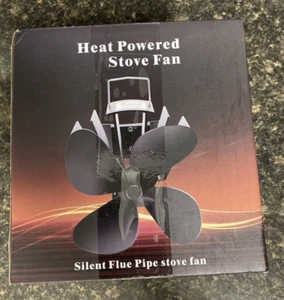 4-Blade Fan Heat Powered Stove Fan  - Picture 1 of 3