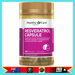 Healthy Care Resveratrol Support cardiovascular system & skin health 180 Cap-AU - Picture 1 of 5