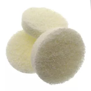 Quality 4 Inch 100mm Bathroom Home Cleaning Brush Nylon Powered Scrub Pad White - Picture 1 of 5