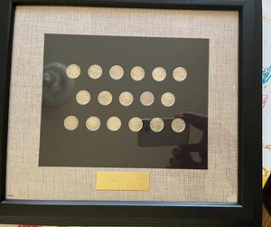 NEU Amerikanische Münzschätze Letzte 20 Jahre Büffelnickel im Holzrahmen mit Echtheitszertifikat - Bild 1 von 11