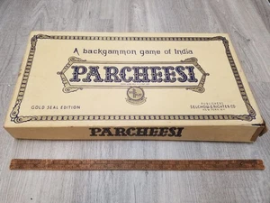 Vintage 1959  Selchow & Righter Parcheesi Game Gold Seal Edition Complete - Picture 1 of 9