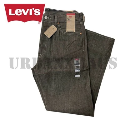 Jeans jeans masculino perna reta Levi's 501 original retrátil para ajuste (30 a 46) - Imagem 1 de 2