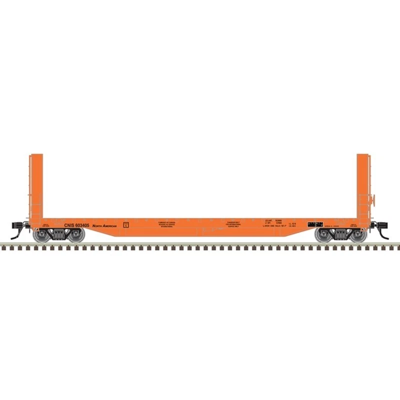 Atlas Master 20007097 HO 52' Canadian Bulkhead Flat Car Canadian National 603405 - Image 1 of 1