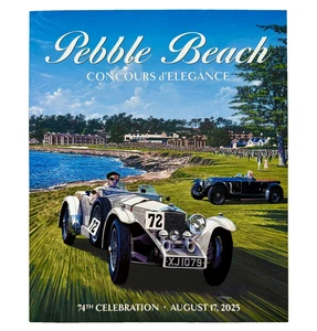 2025 Pebble Beach Concours d'Elegance 74th Celebration Program Magazine Guide - Picture 1 of 7