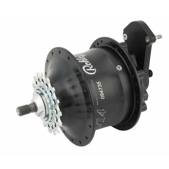Buje de engranajes interno Rohloff Speedhub 500/14 TS - 14 velocidades, compatible con disco, negro Foto 1 de 1