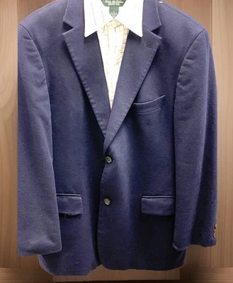 Hugo Boss 100% Cashmere Blazer Suit Jacket Navy Blue Size 44R - Image 1 of 4