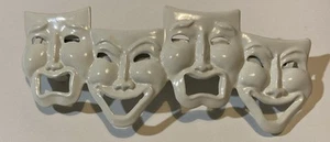 Fermaglio capelli vintage anni 90 retrò commedia tragedia sorriso ora piangere più tardi teatro - Foto 1 di 4