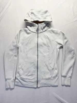 Sudadera con Capucha de Buceo Lululemon Ligera para Mujer 6 Blanca Cremallera Completa W4AWMS Bolsillos Foto 1 de 4