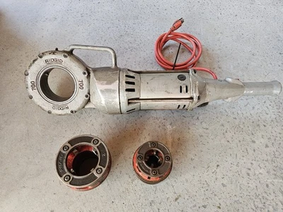 Ridgid 700 Power Drive Set Handheld Pipe Threading Machine With Dies  - Image 1 of 4