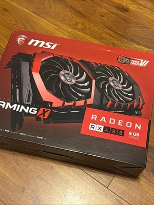 Tarjeta de gráficos MSI Radeon RX 480 Gaming X 8G 2xHDMI 2xDVI 2xPantalla 8 GB GDDR5 Foto 1 de 3