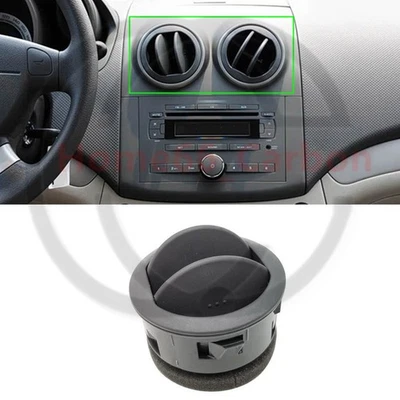 ✨Rejilla de ventilación de aire acondicionado genuina negra de 1 pieza para Chevrolet AVEO 96806155 Foto 1 de 4