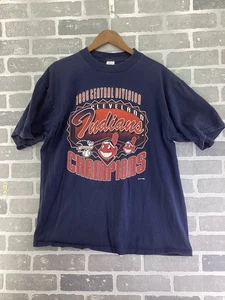 1995 Vintage Cleveland Indians AL Central Division Champions T-Shirt X-Large - Bild 1 von 4