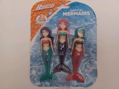 Banzai Magical Mermaids Dive Characters 3 pack NEW - Image 1 of 4