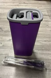 Flat Mop And Bucket Set Bodenwischer Set Lila Neu - Bild 1 von 2