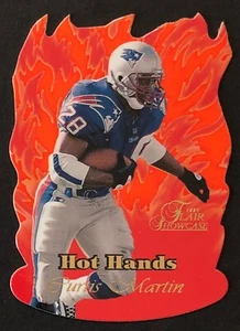 CURTIS MARTIN 1997 Flair Showcase Hot Hands #9HH NEW ENGLAND PATRIOTS - Picture 1 of 2