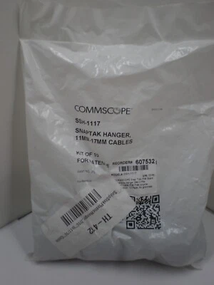 Commscope SSH-1117  SnapStak Hanger for 11mm - 17mm Cables, Bag of 10 - Image 1 of 3